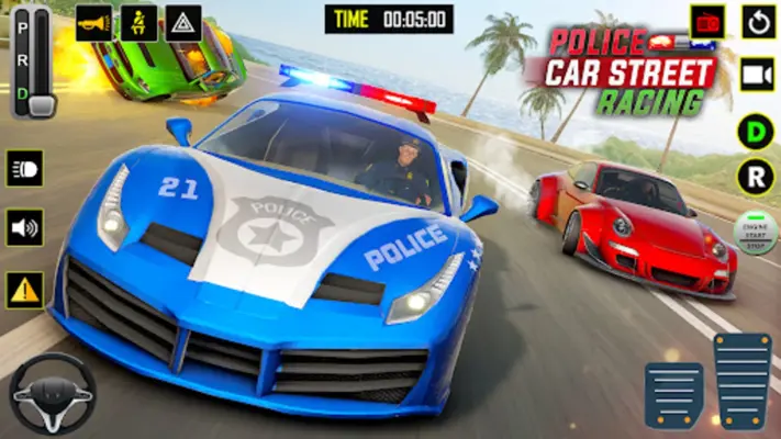 Police Car Race City Driving android App screenshot 1